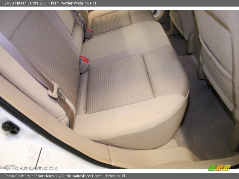 Fresh Powder White / Beige 2008 Nissan Sentra 2.0