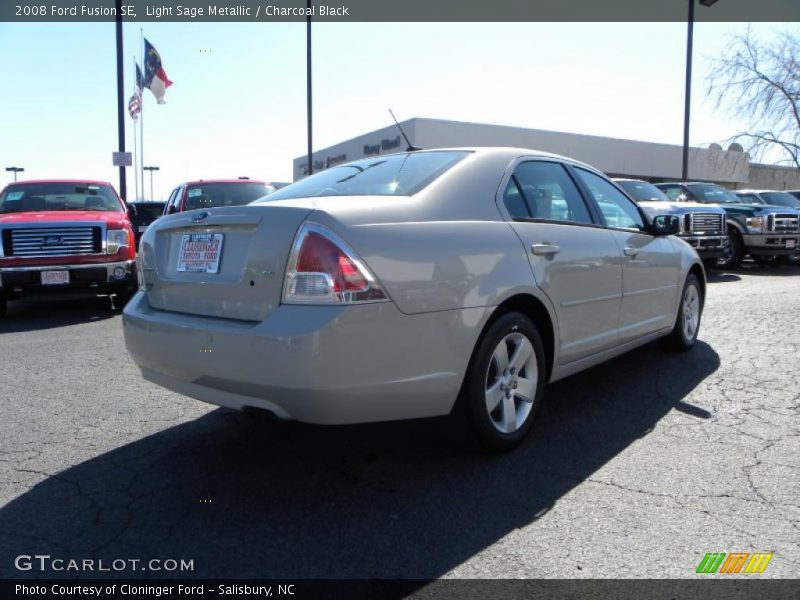 Light Sage Metallic / Charcoal Black 2008 Ford Fusion SE
