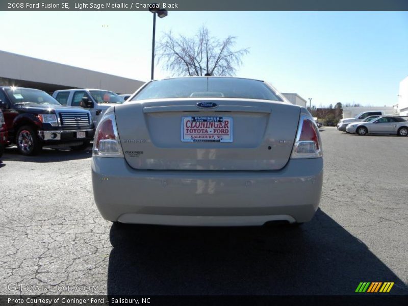 Light Sage Metallic / Charcoal Black 2008 Ford Fusion SE