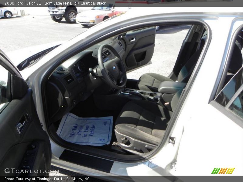 Light Sage Metallic / Charcoal Black 2008 Ford Fusion SE