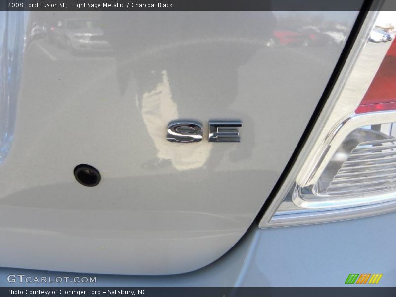 Light Sage Metallic / Charcoal Black 2008 Ford Fusion SE
