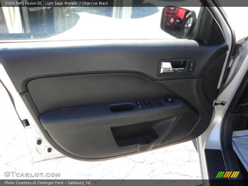 Light Sage Metallic / Charcoal Black 2008 Ford Fusion SE