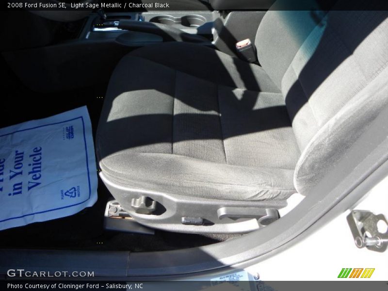 Light Sage Metallic / Charcoal Black 2008 Ford Fusion SE