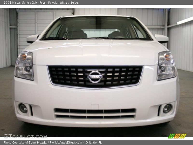 Fresh Powder White / Beige 2008 Nissan Sentra 2.0