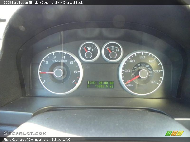 Light Sage Metallic / Charcoal Black 2008 Ford Fusion SE