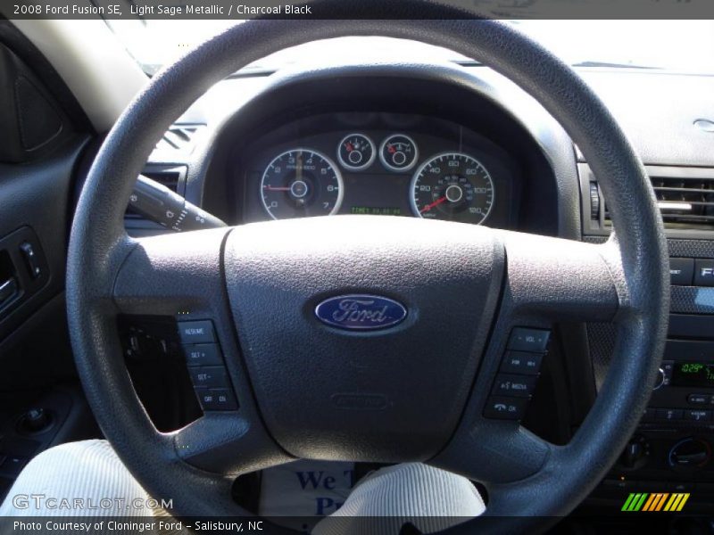 Light Sage Metallic / Charcoal Black 2008 Ford Fusion SE