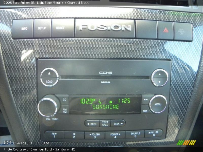 Light Sage Metallic / Charcoal Black 2008 Ford Fusion SE