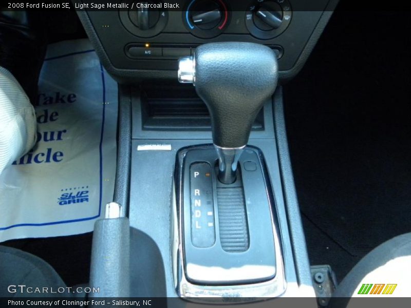 Light Sage Metallic / Charcoal Black 2008 Ford Fusion SE