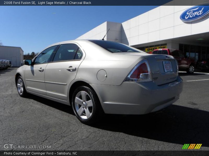 Light Sage Metallic / Charcoal Black 2008 Ford Fusion SE