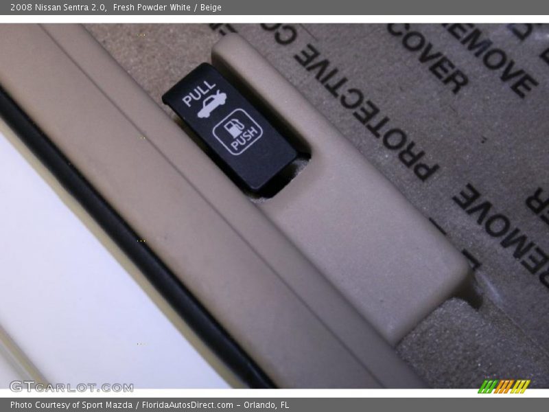 Fresh Powder White / Beige 2008 Nissan Sentra 2.0