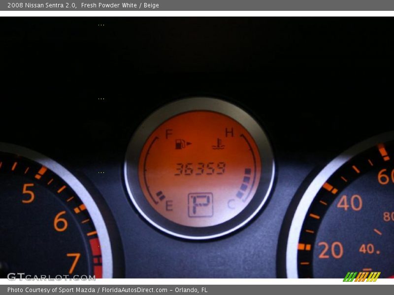 Fresh Powder White / Beige 2008 Nissan Sentra 2.0
