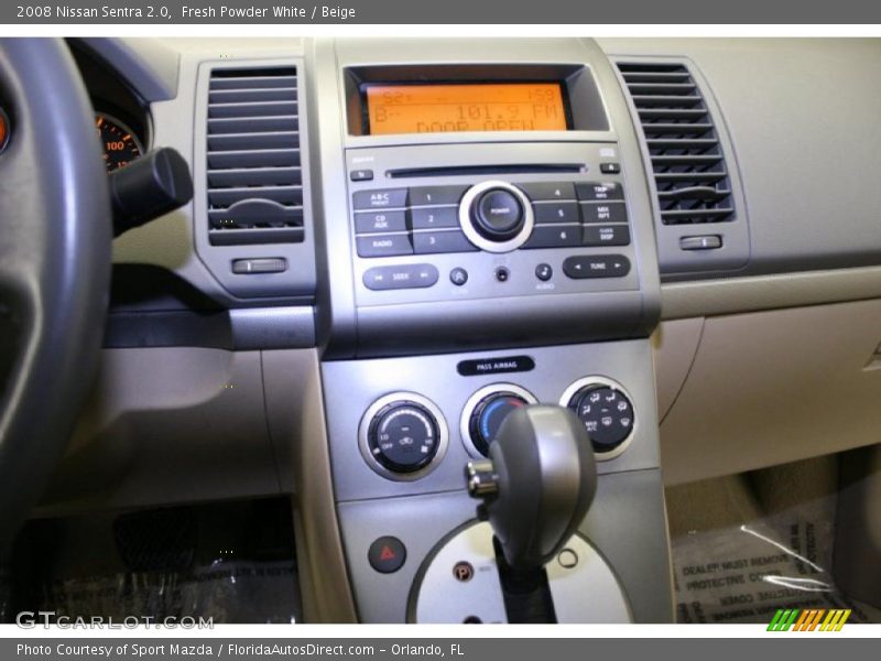 Fresh Powder White / Beige 2008 Nissan Sentra 2.0
