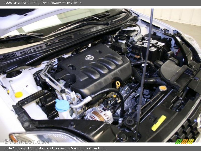 Fresh Powder White / Beige 2008 Nissan Sentra 2.0