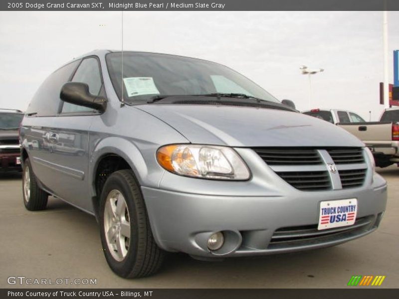 Midnight Blue Pearl / Medium Slate Gray 2005 Dodge Grand Caravan SXT