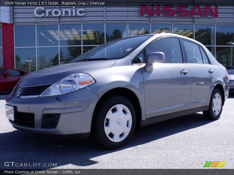 Magnetic Gray / Charcoal 2008 Nissan Versa 1.8 S Sedan