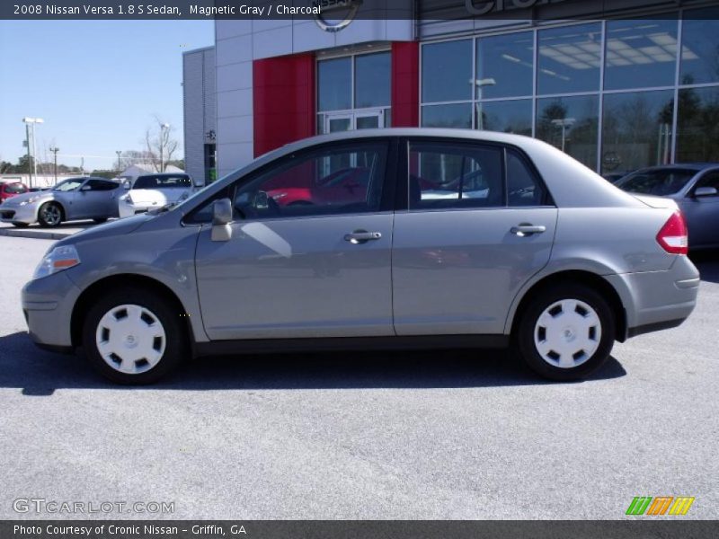 Magnetic Gray / Charcoal 2008 Nissan Versa 1.8 S Sedan