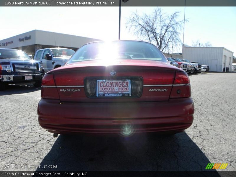 Toreador Red Metallic / Prairie Tan 1998 Mercury Mystique GS