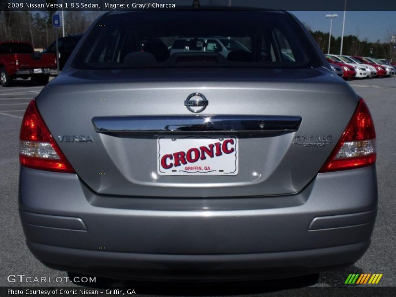 Magnetic Gray / Charcoal 2008 Nissan Versa 1.8 S Sedan