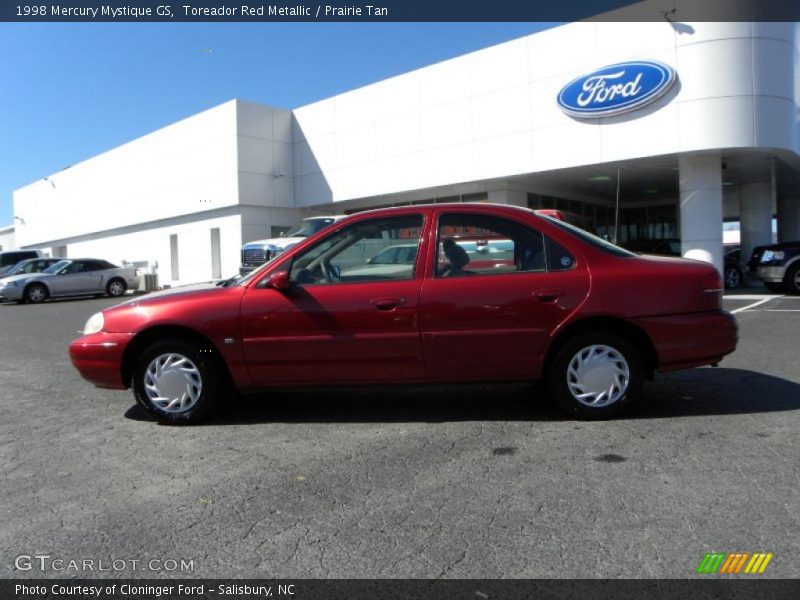 Toreador Red Metallic / Prairie Tan 1998 Mercury Mystique GS