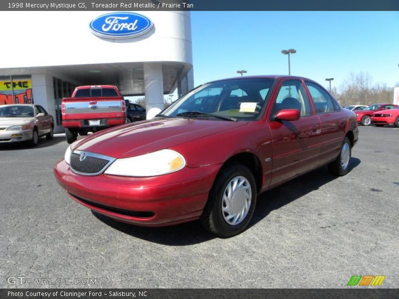 Toreador Red Metallic / Prairie Tan 1998 Mercury Mystique GS