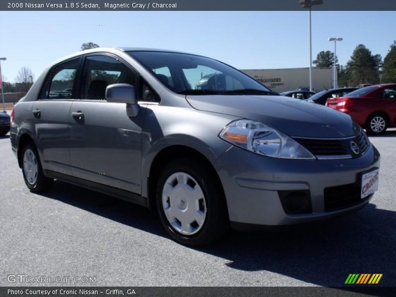 Magnetic Gray / Charcoal 2008 Nissan Versa 1.8 S Sedan