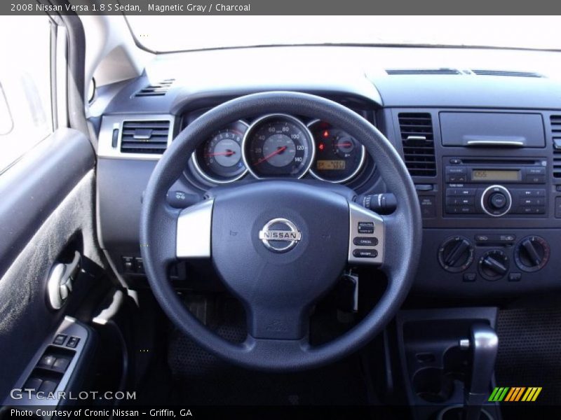 Magnetic Gray / Charcoal 2008 Nissan Versa 1.8 S Sedan