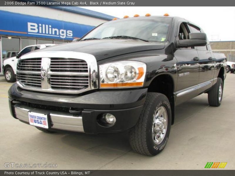 Black / Medium Slate Gray 2006 Dodge Ram 3500 Laramie Mega Cab 4x4