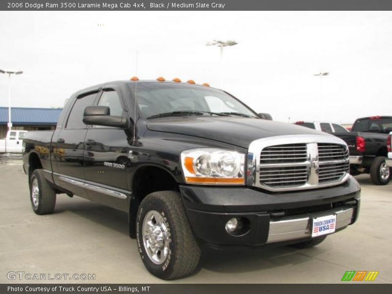 Black / Medium Slate Gray 2006 Dodge Ram 3500 Laramie Mega Cab 4x4