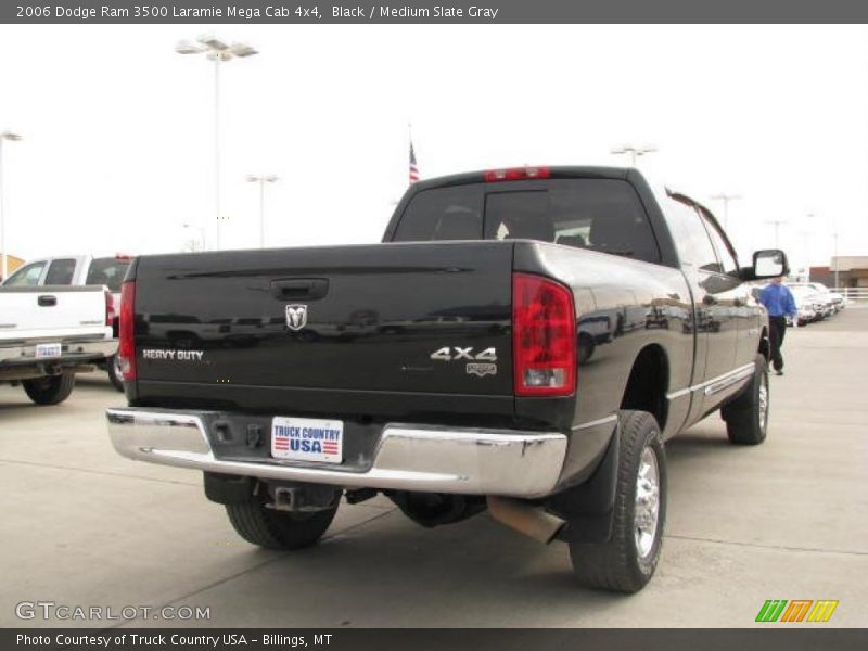 Black / Medium Slate Gray 2006 Dodge Ram 3500 Laramie Mega Cab 4x4