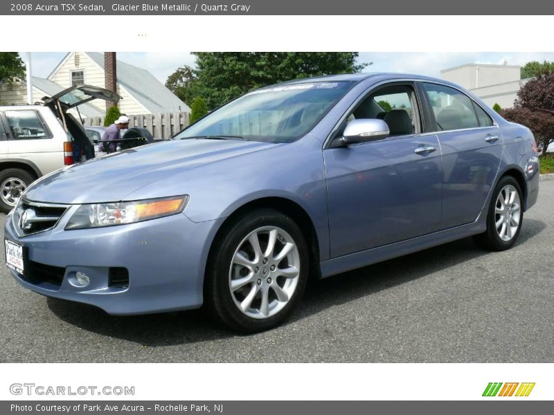Glacier Blue Metallic / Quartz Gray 2008 Acura TSX Sedan