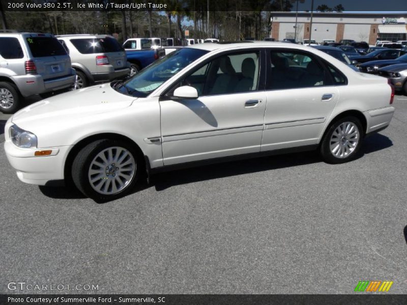 Ice White / Taupe/Light Taupe 2006 Volvo S80 2.5T