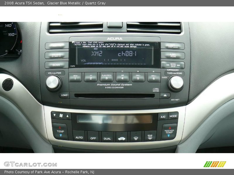 Glacier Blue Metallic / Quartz Gray 2008 Acura TSX Sedan