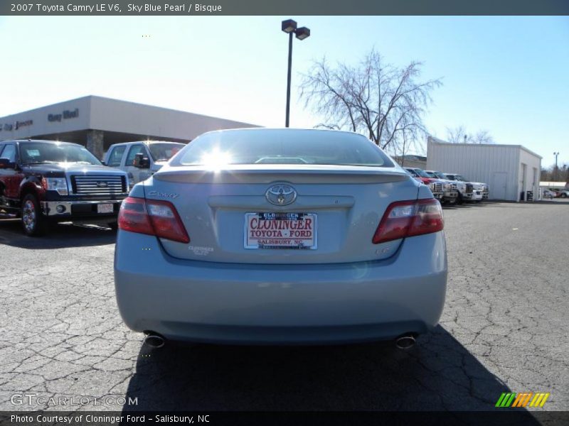 Sky Blue Pearl / Bisque 2007 Toyota Camry LE V6