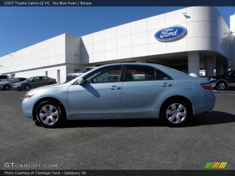 Sky Blue Pearl / Bisque 2007 Toyota Camry LE V6