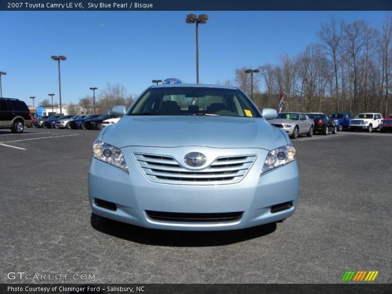 Sky Blue Pearl / Bisque 2007 Toyota Camry LE V6