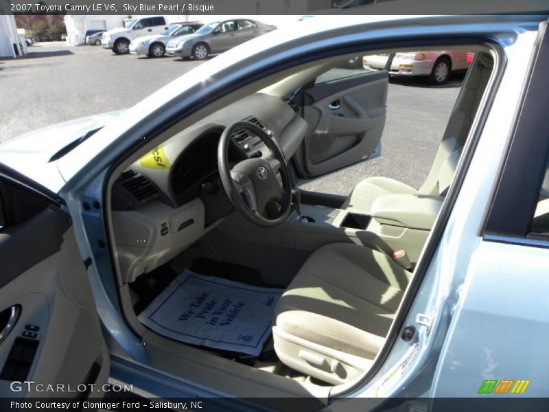 Sky Blue Pearl / Bisque 2007 Toyota Camry LE V6