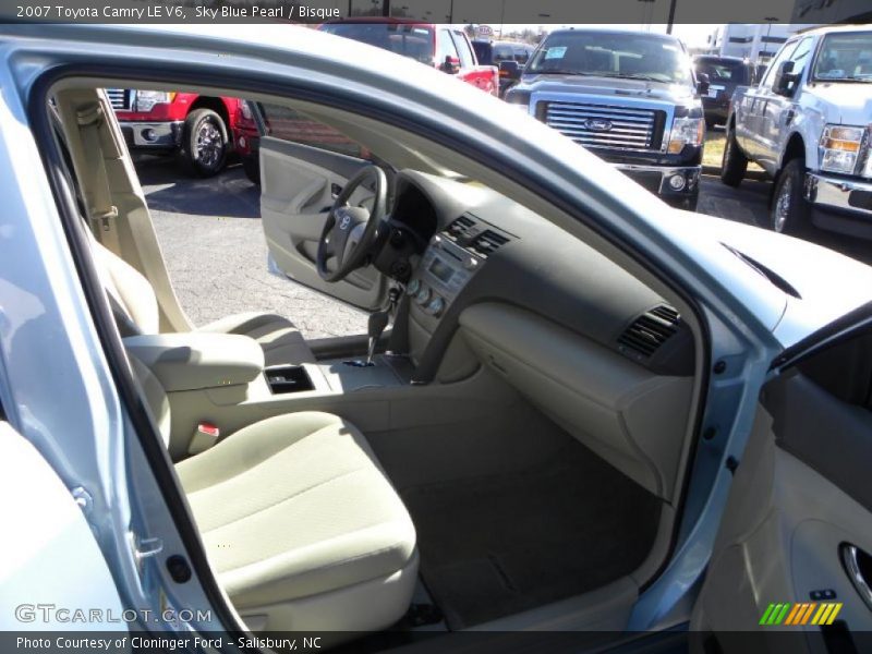 Sky Blue Pearl / Bisque 2007 Toyota Camry LE V6