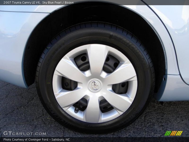 Sky Blue Pearl / Bisque 2007 Toyota Camry LE V6