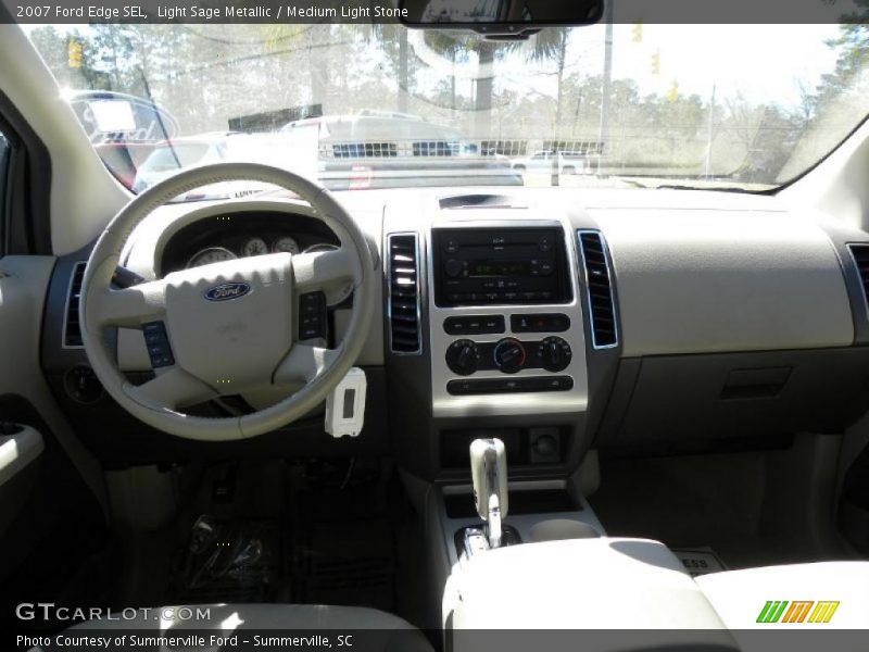 Light Sage Metallic / Medium Light Stone 2007 Ford Edge SEL
