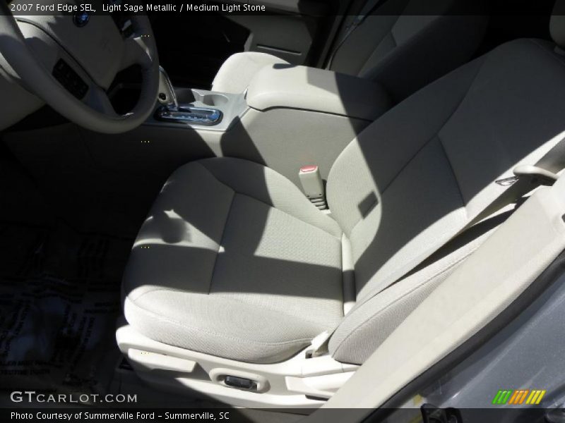 Light Sage Metallic / Medium Light Stone 2007 Ford Edge SEL
