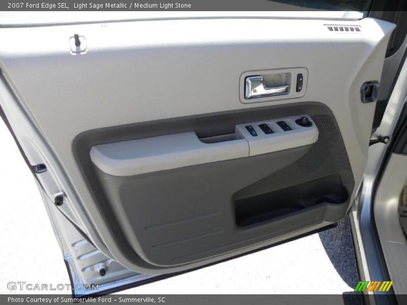 Light Sage Metallic / Medium Light Stone 2007 Ford Edge SEL