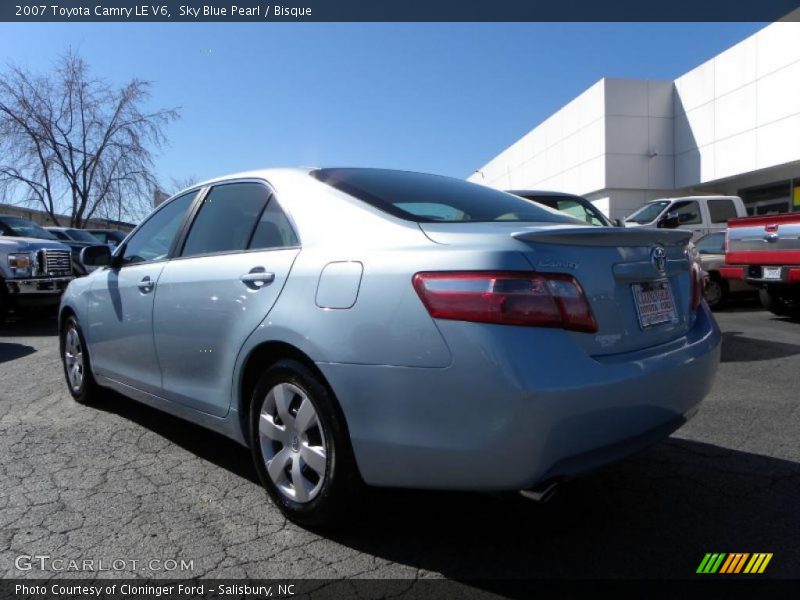 Sky Blue Pearl / Bisque 2007 Toyota Camry LE V6