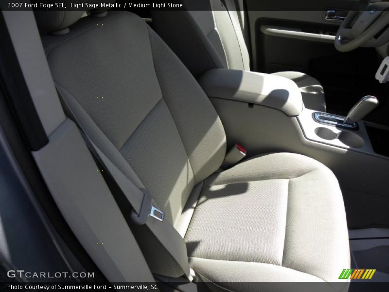 Light Sage Metallic / Medium Light Stone 2007 Ford Edge SEL