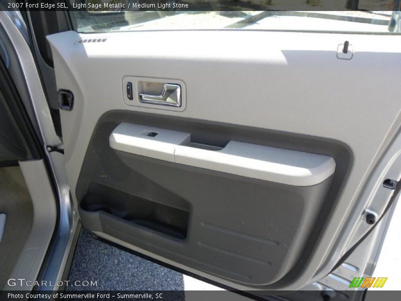 Light Sage Metallic / Medium Light Stone 2007 Ford Edge SEL