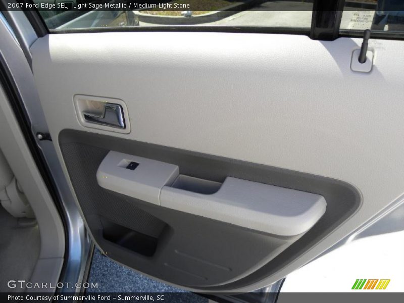 Light Sage Metallic / Medium Light Stone 2007 Ford Edge SEL