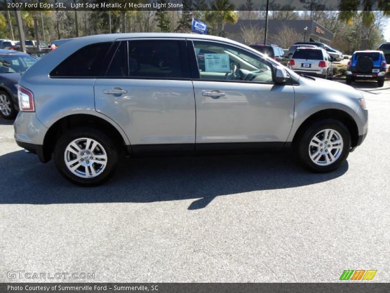 Light Sage Metallic / Medium Light Stone 2007 Ford Edge SEL