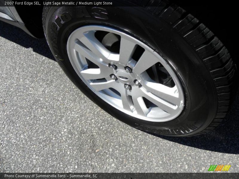 Light Sage Metallic / Medium Light Stone 2007 Ford Edge SEL