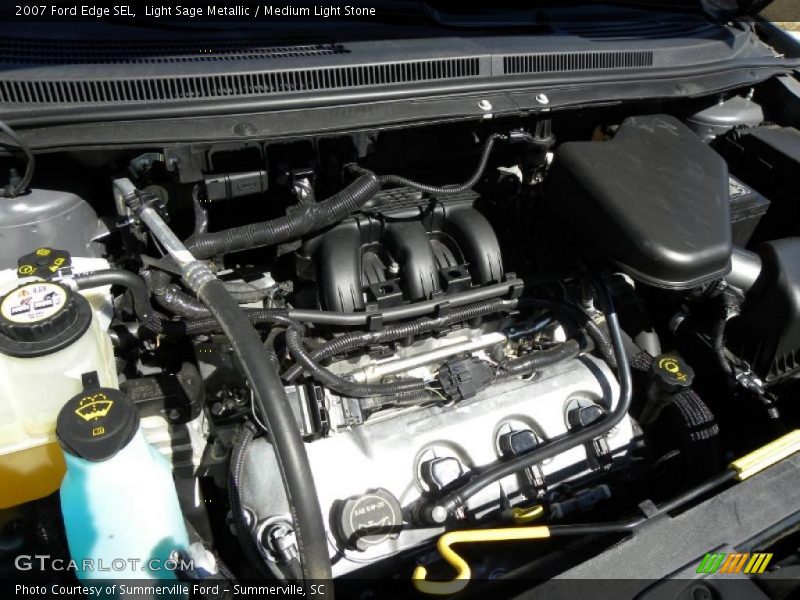 Light Sage Metallic / Medium Light Stone 2007 Ford Edge SEL