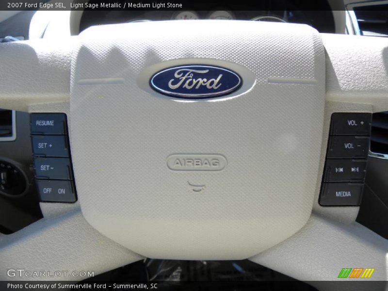 Light Sage Metallic / Medium Light Stone 2007 Ford Edge SEL