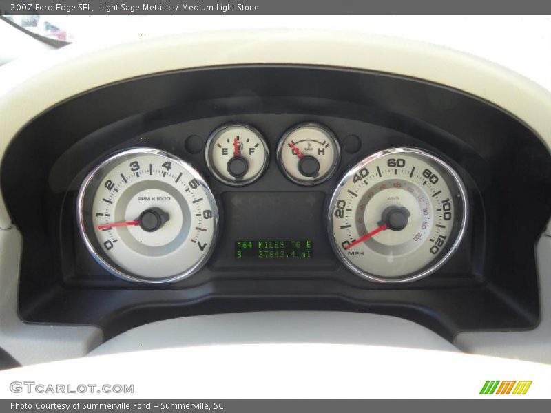Light Sage Metallic / Medium Light Stone 2007 Ford Edge SEL